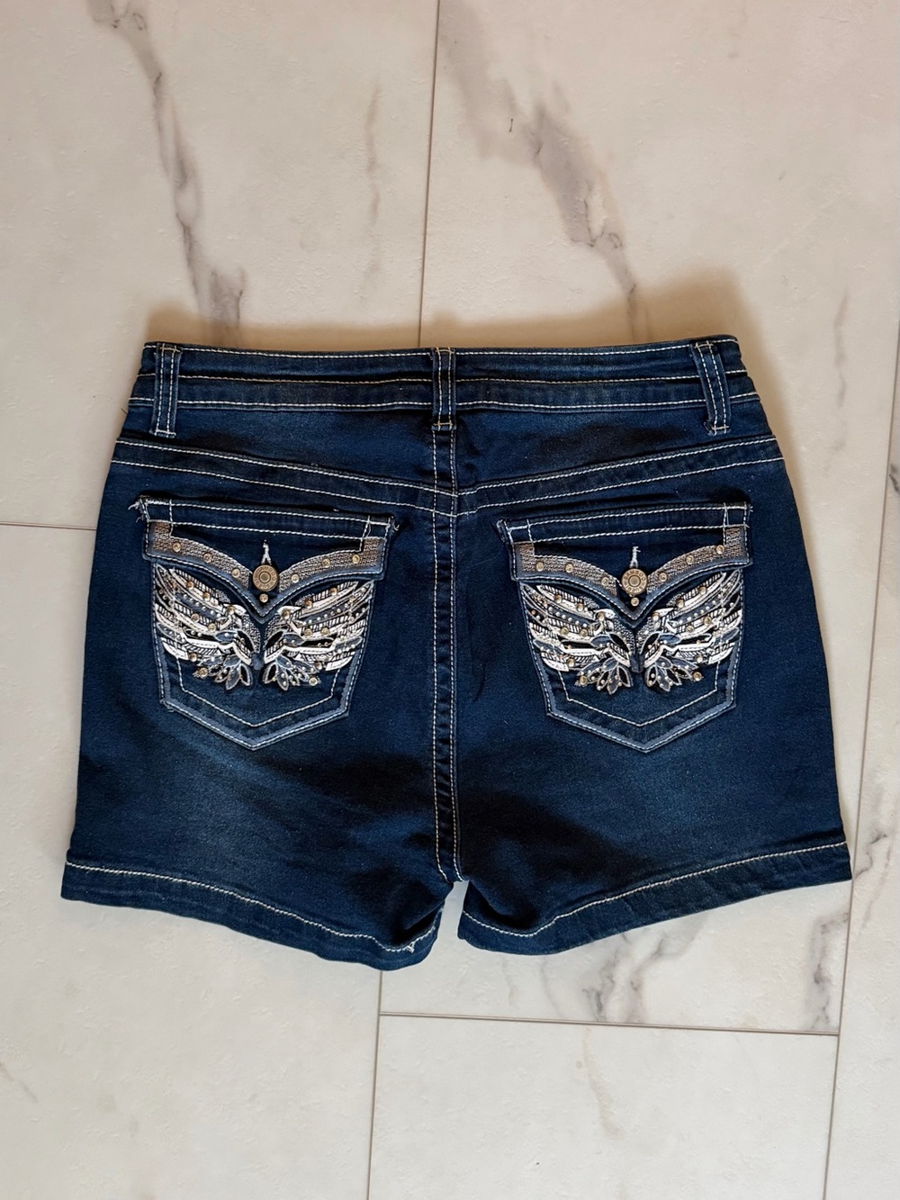 Dark Wash Jean Shorts